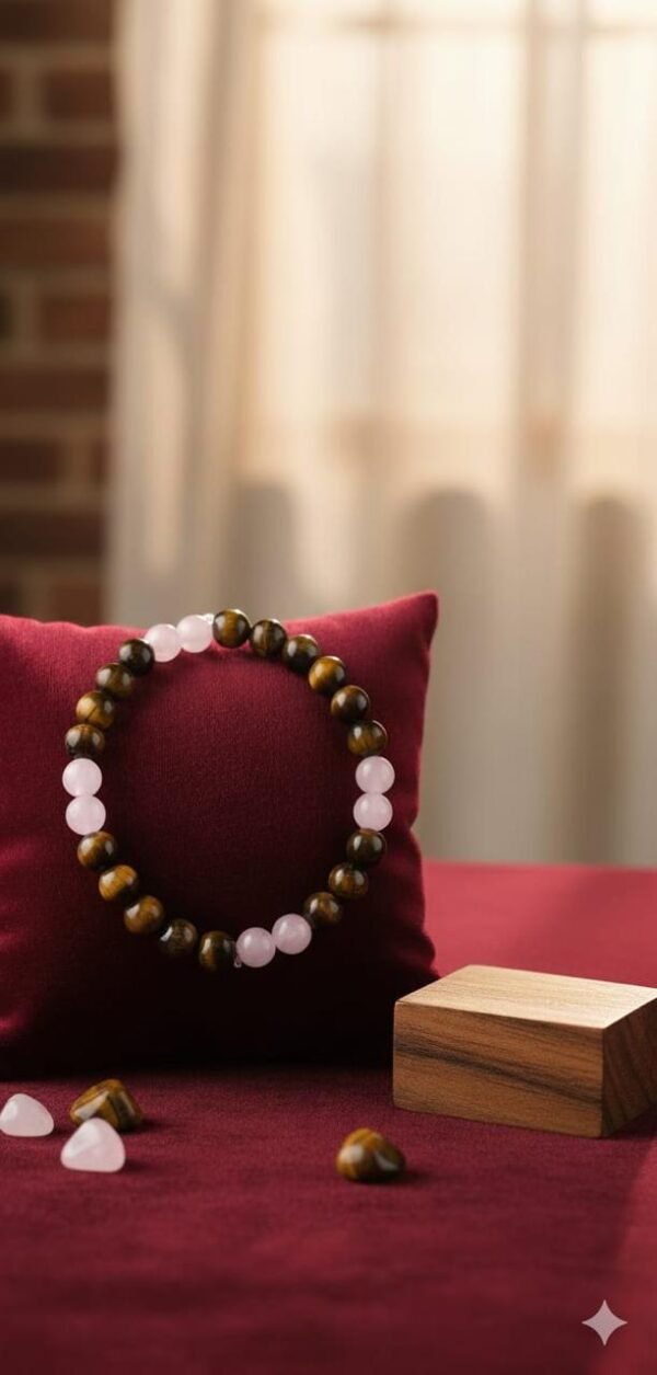 Eye & Rose Quartz Bracelet