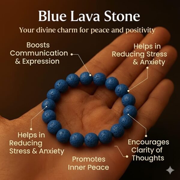Blue Lava Stone Bracelet